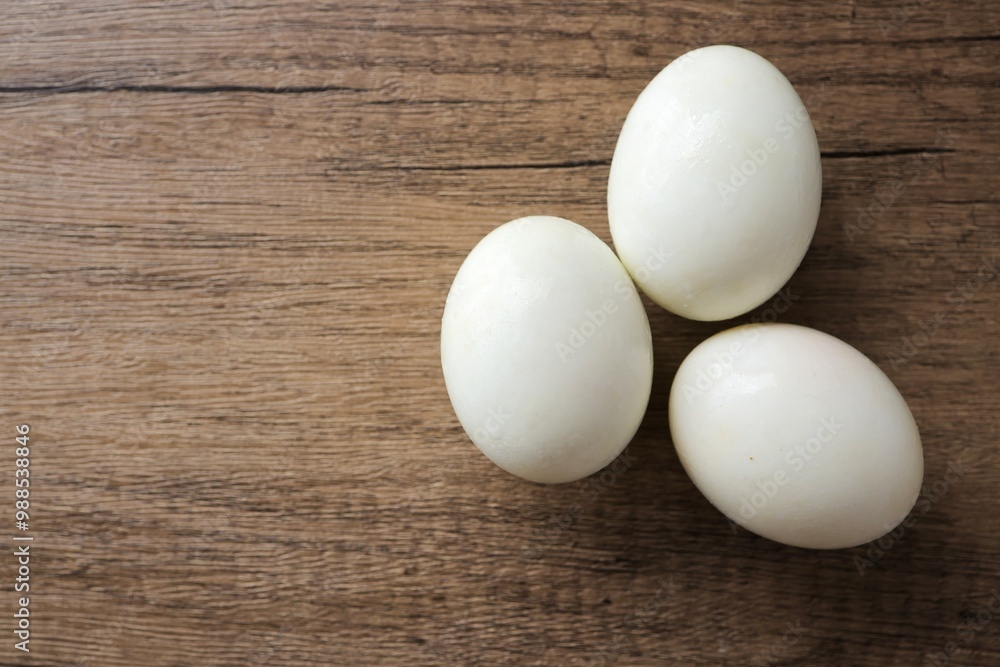 Salted duck eggs on wooden background Salted duck eggs on wooden background