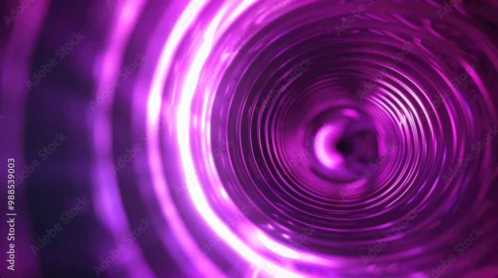 Animated Background. Dynamic Tunnel with Neon Lights and Moving Circles Animated Background. Dynamic Tunnel with Neon Lights and Moving Circles
