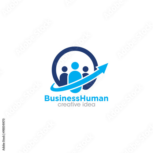 Creative Business People Logo Design Template