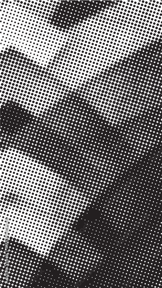 Abstract halftone black and white background Abstract halftone black and white background