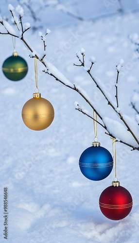 im weihnachtskugeln schnee  christmas background ball decoration red decoration sphere colourful green white blue winter frame christmassy holiday season advent december wintery snow bokeh christmas