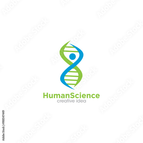 Creative Human Science Logo Design Template