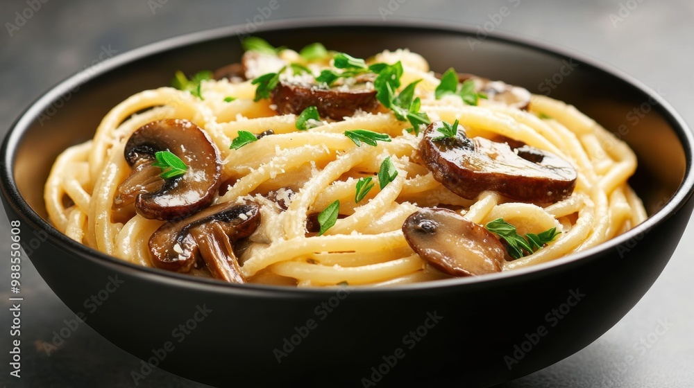 Delicious Pasta with Mushrooms and Fresh Herbs Delicious Pasta with Mushrooms and Fresh Herbs