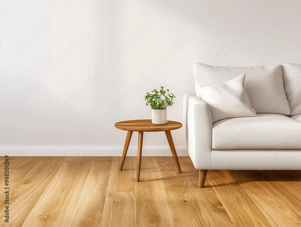 Contemporary Living Room. Scandi Interior Design Background Contemporary Living Room. Scandi Interior Design Background