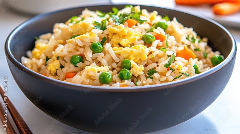 Fresh and Colorful Vegetable Fried Rice Dish Fresh and Colorful Vegetable Fried Rice Dish