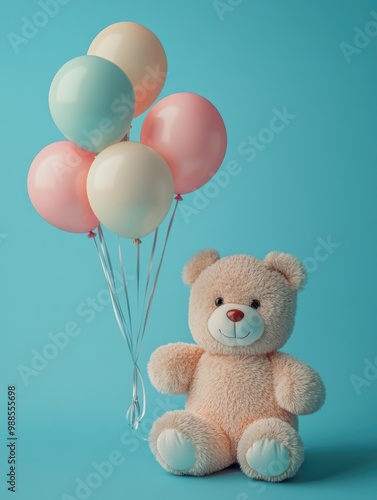 Bear with Balloons