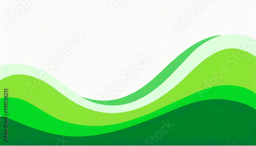 abstract green background with waves