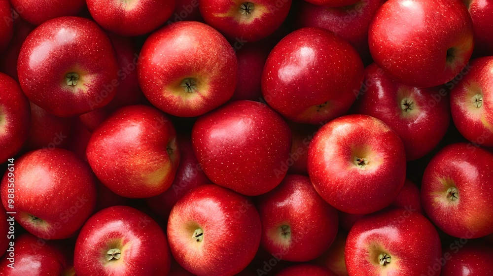Close-Up of a Group of Red Apples Close-Up of a Group of Red Apples