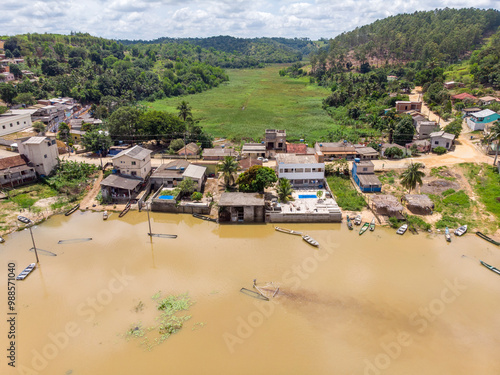 Flooded lake in Sooretama, Brazil photo