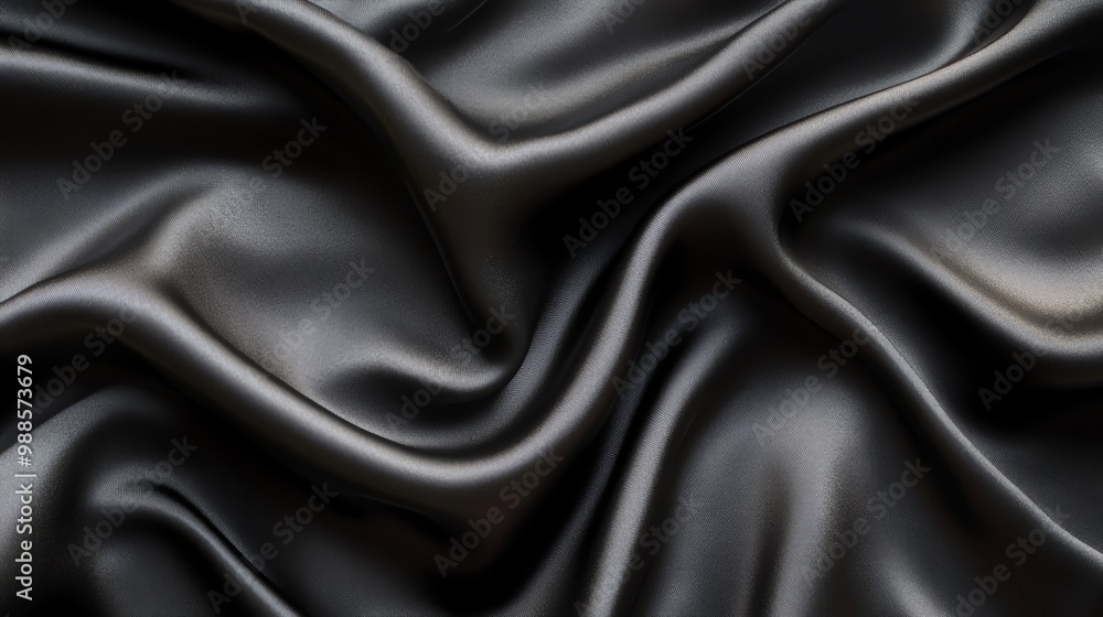 Fototapeta premium A smooth, gray fabric.