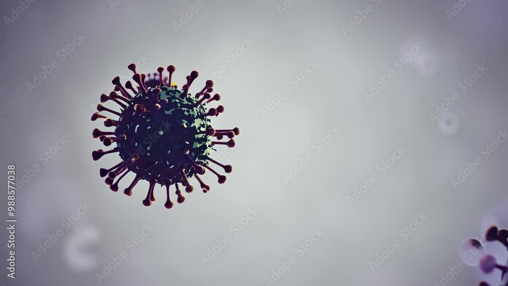 Virus Zoom In Zooming out reveals a virus attaching to a cell, injecting its RNA ...
