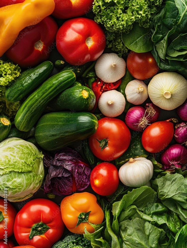 Variety of Vegetables Close Up