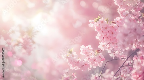 Cherry Blossoms in a Gentle Breeze