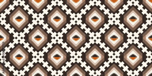 Ethnic geometric pattern, seamless pattern of the Navajo tribe. Native American ethnic. Seamless vector pattern ethnic, seamless Mexican rug, woven carpet. Folk embroidery, Bohemian, Aztec style.	