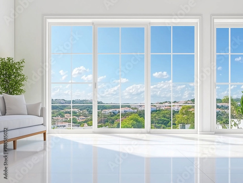 Interior of modern room with couch