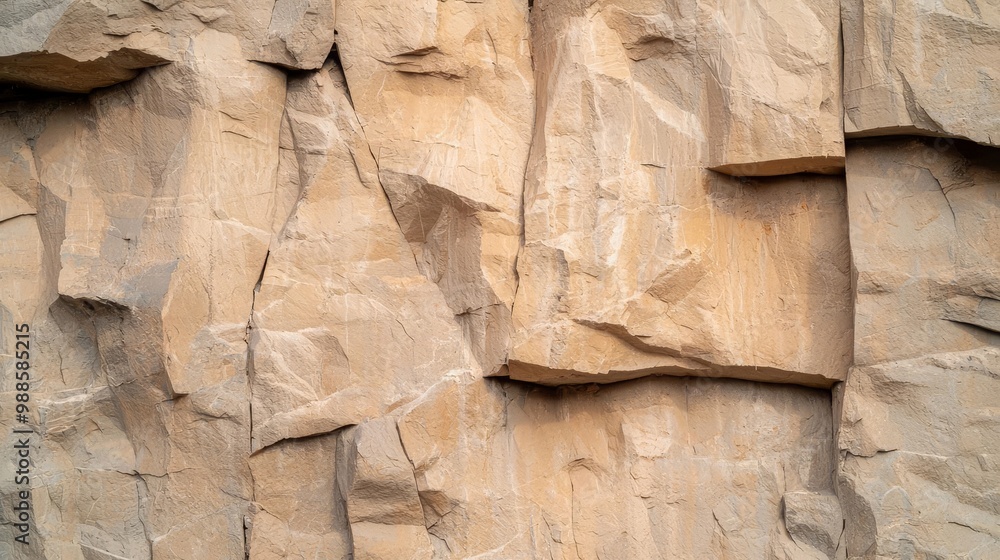 Massive rock face being quarried Massive rock face being quarried