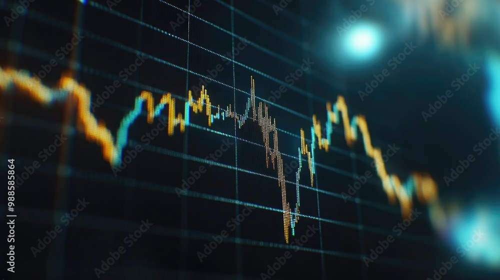 Stock Chart Close Up Stock Chart Close Up