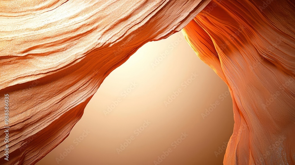 Obraz premium Deep underground cavern with natural rock formations