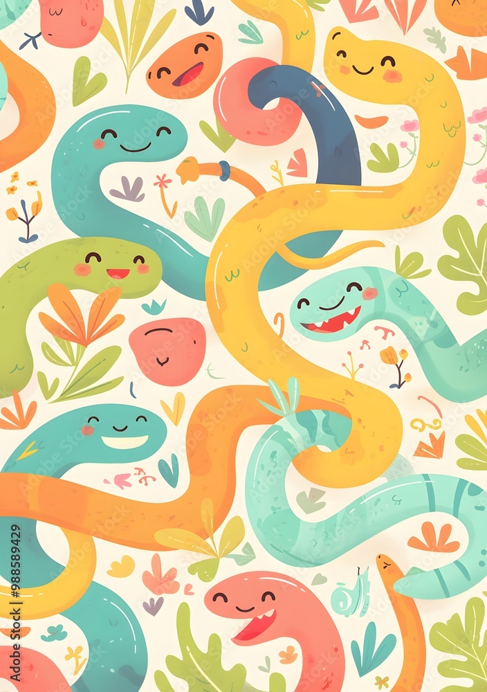 Fototapeta premium seamless pattern with fish