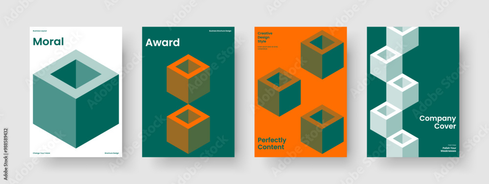 Fototapeta premium Creative Flyer Design. Geometric Banner Template. Modern Background Layout. Business Presentation. Report. Book Cover. Brochure. Poster. Handbill. Portfolio. Pamphlet. Notebook. Journal