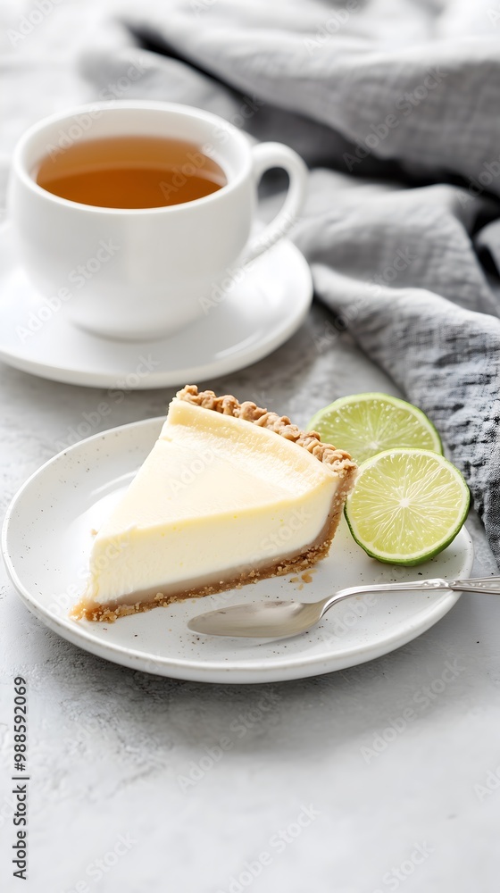 Slice of Classic Key Lime Pie Tea Cozy Composition Cloth Slice of Classic Key Lime Pie Tea Cozy Composition Cloth