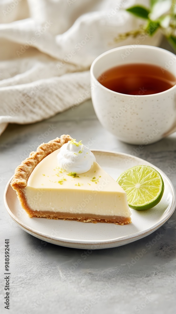 Slice of Classic Key Lime Pie Tea Cozy Composition Cloth Slice of Classic Key Lime Pie Tea Cozy Composition Cloth