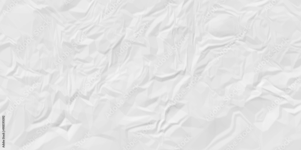 Obraz premium White crumpled paper texture . White wrinkled paper texture. White paper texture . White crumpled and top view textures can be used for background of text or any contents .