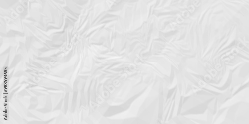 White crumpled paper texture . White wrinkled paper texture. White paper texture . White crumpled and top view textures can be used for background of text or any contents .