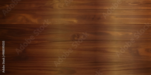 A close up of high gloss lacquered wood paneling with a deep rich brown color the reflective surf.deep  brow wood planks with natural texture, wooden retro background, light wooden background, table 
