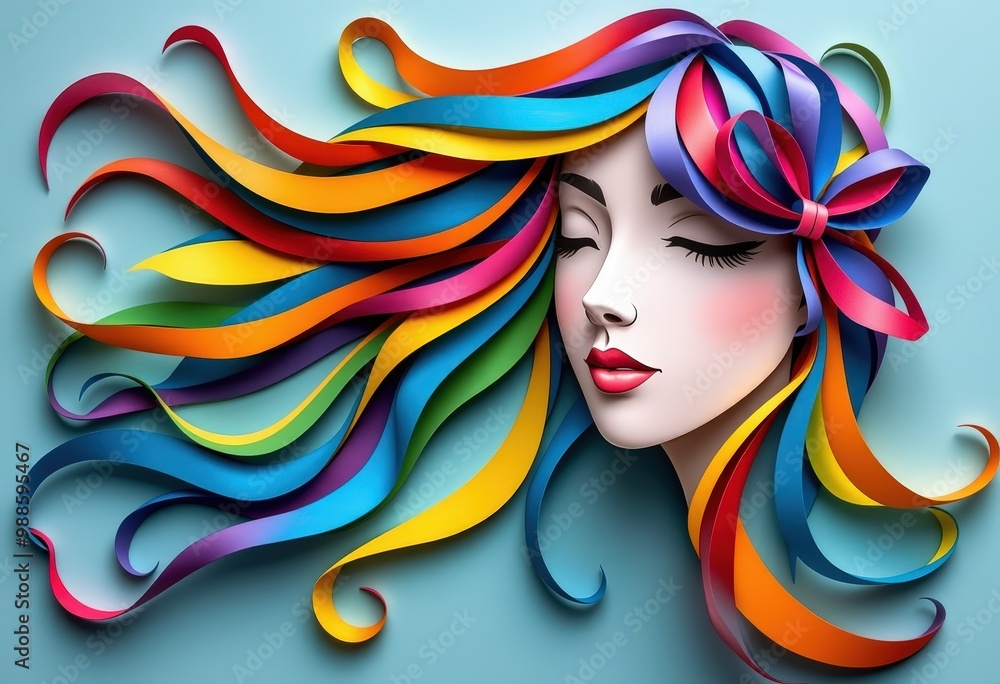 Fototapeta premium portrait of a person with a hair