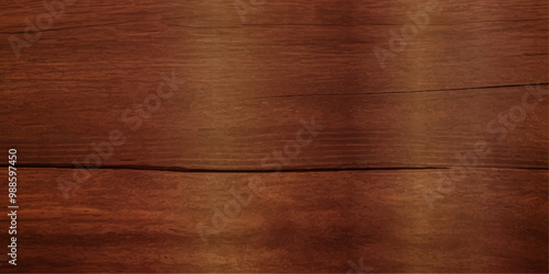 A close up of high gloss lacquered wood paneling with a deep rich brown color the reflective surf.deep  brow wood planks with natural texture, wooden retro background, light wooden background, table 
