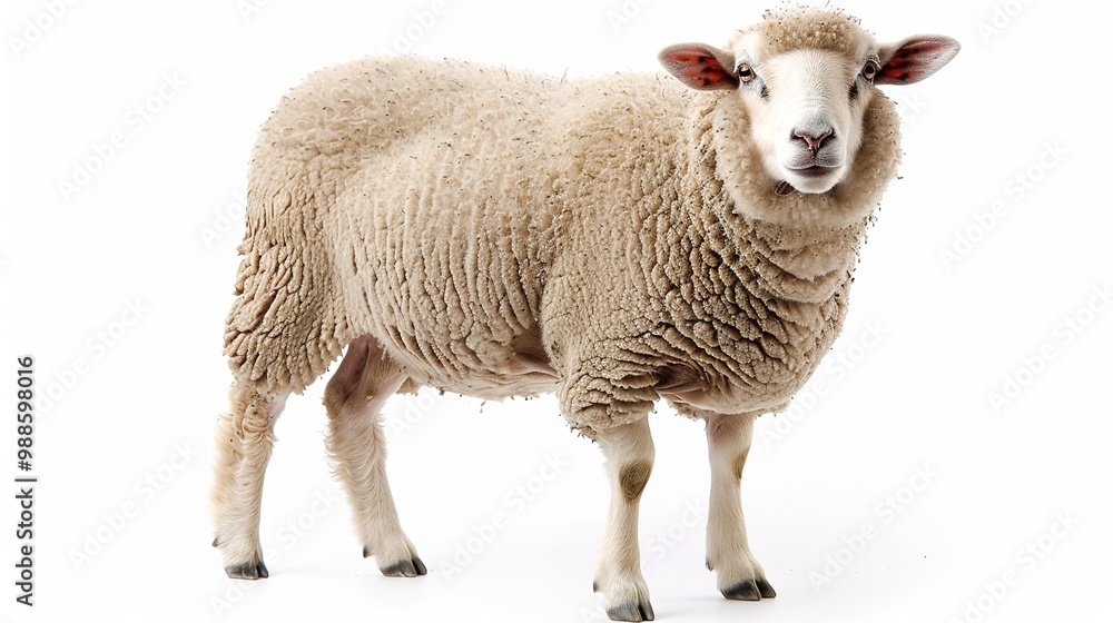 An isolated animal image on a pure white background. The animal has distinct features and a unique charm. Its pose and expression capture attention. The white background makes the animal stand out cle An isolated animal image on a pure white background. The animal has distinct features and a unique charm. Its pose and expression capture attention. The white background makes the animal stand out cle