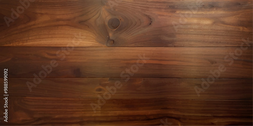 A close up of high gloss lacquered wood paneling with a deep rich brown color the reflective surf.deep  brow wood planks with natural texture, wooden retro background, light wooden background, table 
