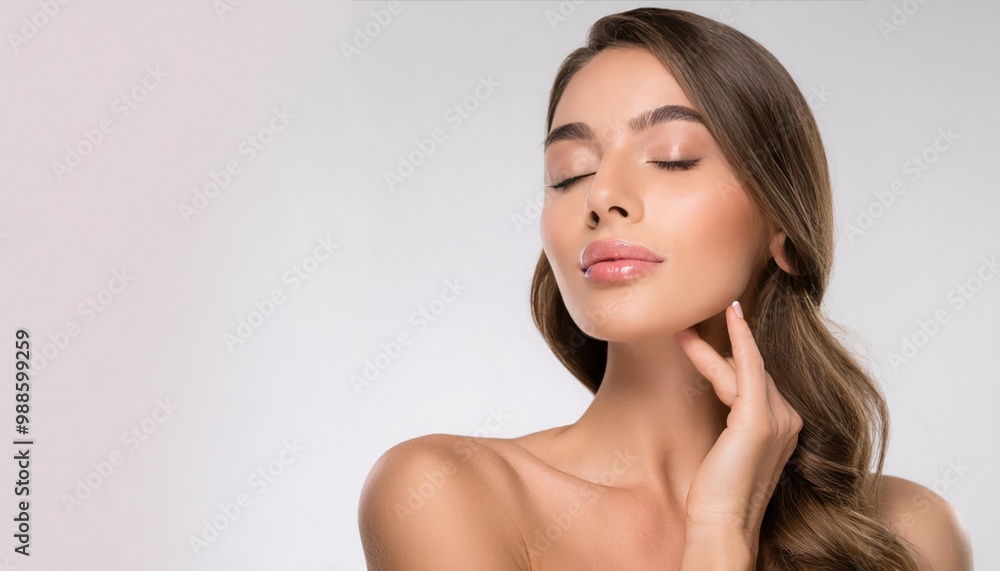 Woman Beauty Makeup, Face Skin Care Natural Beautiful Make Up. Woman Beauty Makeup, Face Skin Care Natural Beautiful Make Up.