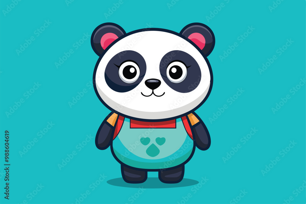 A cute panda character wears an apron and displays a warm smile, creating a friendly atmosphere, a cartoon character panda icon, A cute panda character wears an apron and displays a warm smile, creating a friendly atmosphere, a cartoon character panda icon,