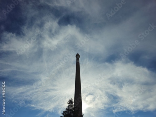 tall industrial chimney