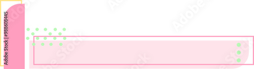 Pastel Memphis Style Lower Third. A-Z Typography design.