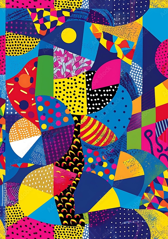 Obraz premium Abstract Colorful Geometric Pattern