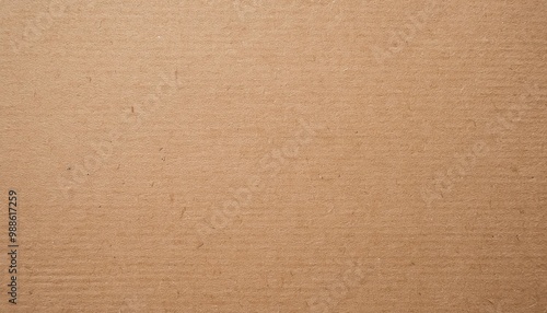 High-Resolution Close-up of Smooth, Textured Brown Cardboard Surface with Subtle Speckles and Fine Grains, Perfect for Backgrounds, Packaging Design, or Industrial Material Presentations