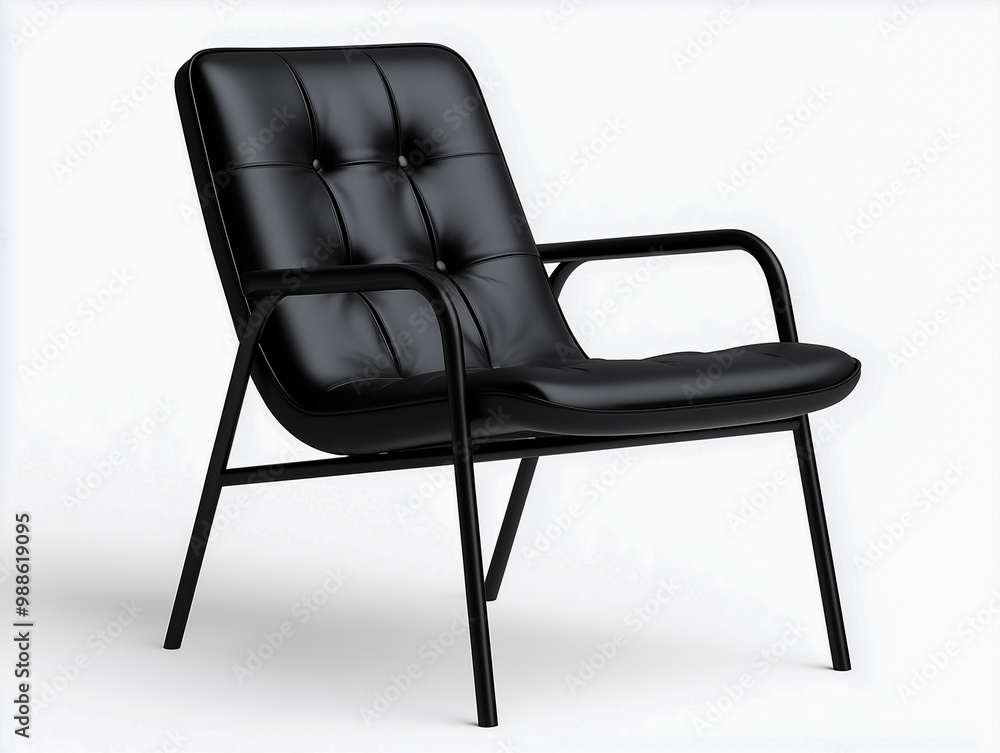 Modern Black Steel Chair Modern Black Steel Chair