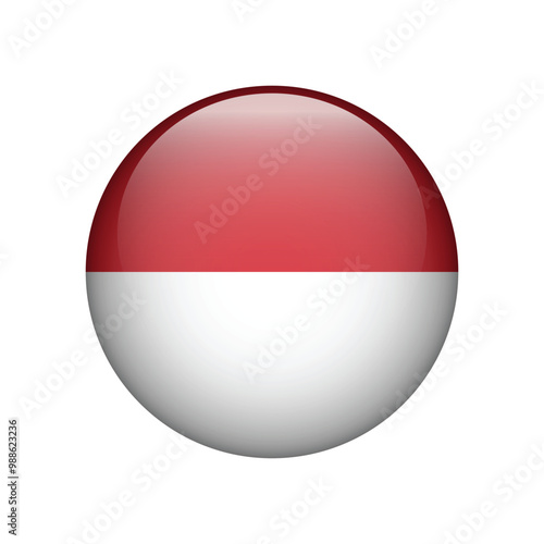 Free Download Monaco circle icon flag isolated on white. Vector illustration - GFXLoad