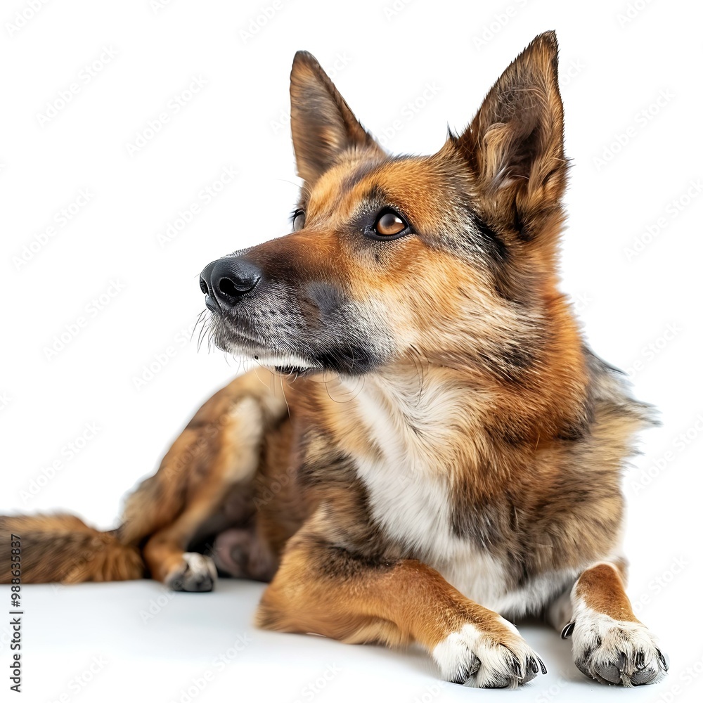 Curious Dog White Background Curious Dog White Background