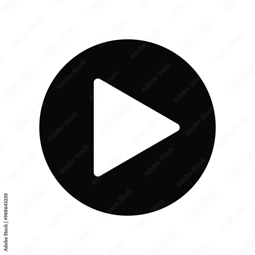 Play video sign. Play button icon design stock illustration Play video sign. Play button icon design stock illustration