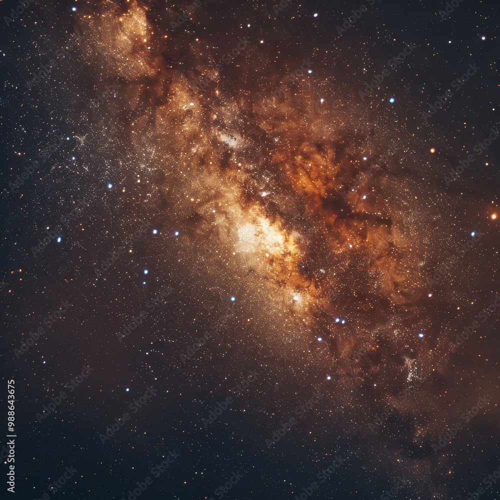 Cosmic Cloudscape A Celestial Tapestry of Stars, Dust, and the Milky Ways Glowing Center Cosmic Cloudscape A Celestial Tapestry of Stars, Dust, and the Milky Ways Glowing Center