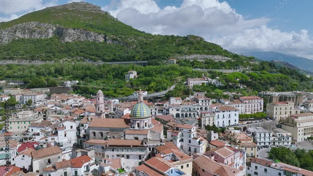 Vietri sul Mare from a drone, Amalfi Coast, Salerno, Campania, Italy Vietri sul Mare from a drone, Amalfi Coast, Salerno, Campania, Italy