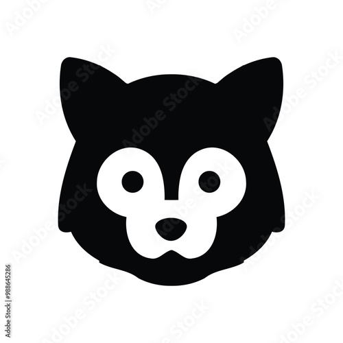 Vector file for Silhouette animal icon photo