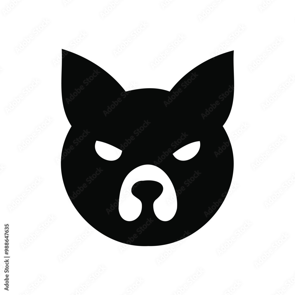 Vector file for a silhouetted animal icon Vector file for a silhouetted animal icon