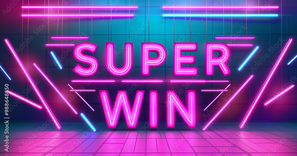 purple neon sign realistic isolated retro neon for text super win purple neon sign realistic isolated retro neon for text super win