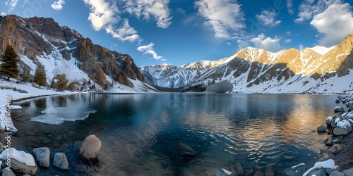 Wallpaper Mural A beautiful arctilandscape with a deep blue lake Torontodigital.ca