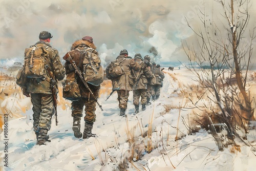 Obraz na płótnie Winter Soldiers